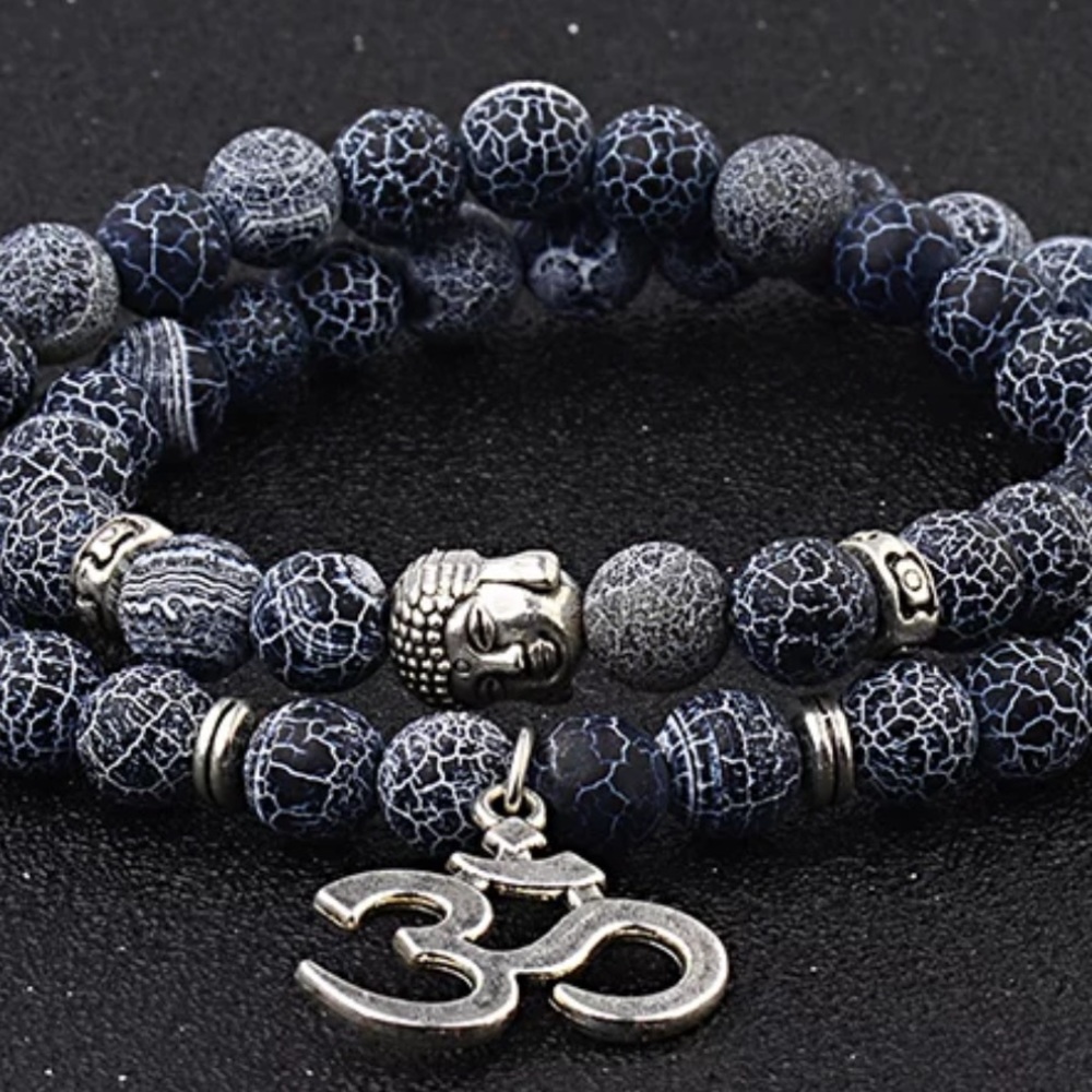 Gemstone Meditation Mala bracelet - Picture 8 of 11
